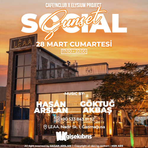 SOCIAL SUNSET | CAFE!NCLUB & ELYSIUM PROJECT